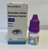 Brimonidine tartrate Solution/Drops;Ophthalmic 0.15%