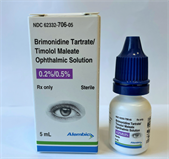 Brimonidine tartrate; Timolol maleate Solution/Drops;Ophthalmic, 0.2%; EQ 0.5%
