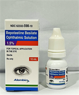 Bepotastine Besilate Solution/Drops;Ophthalmic 1.5%