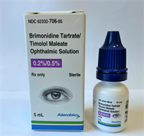 Brimonidine Tartrate; Timolol Maleate Solution/Drops;Ophthalmic, 0.2%; EQ 0.5%