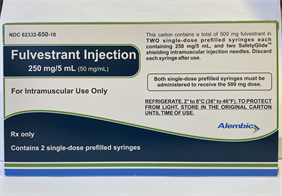 Fulvestrant Solution; Intramuscular