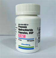 Prazosin Hydrochloride Capsule; Oral